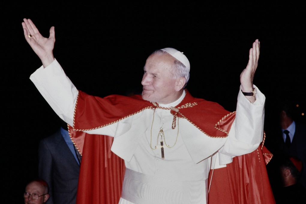 The late Pope John Paul II in France in 1980. Photo: AFP