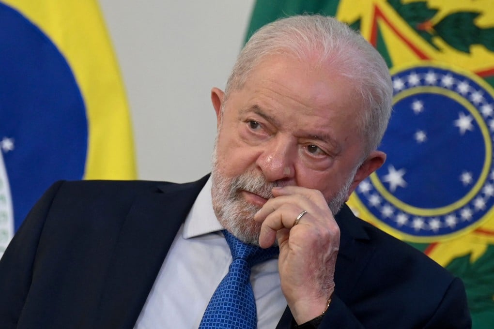 Brazil’s President Luiz Inacio Lula da Silva gestures during a meeting with parliamentarians at Planalto Palace in Brasilia in January. Photo: TNS
