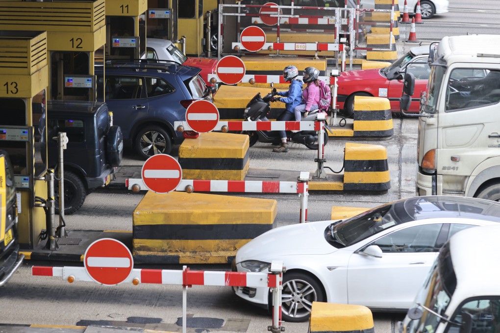Traffic at the Kowloon entrance of the Cross Harbour Tunnel on March 22. Photo: May Tse
