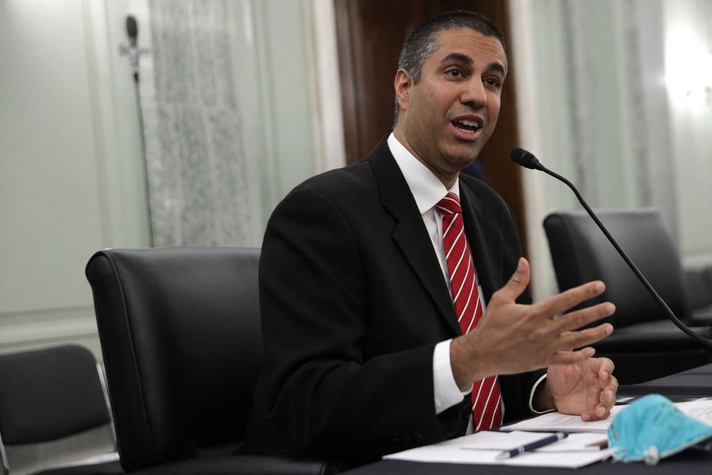 Former Federal Communications Commission Chairman Ajit Pai testifies during a hearing before the Senate Commerce, Science and Transportation Committee on June 24, 2020 in Washington. Photo: TNS