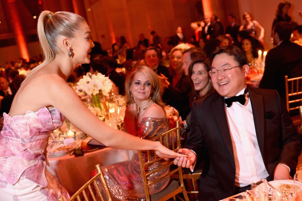 Gigi Hadid and Jho Low attend an event in New York in October 2014. Photo: Getty Images for Gabrielle’s Angel Foundation via AFP
