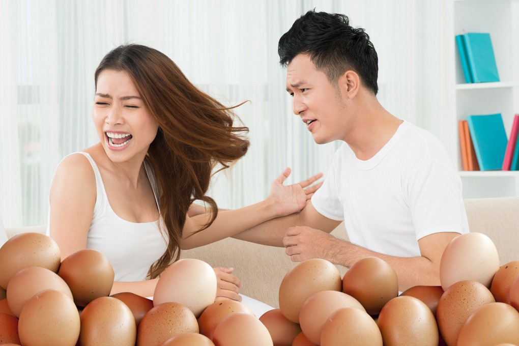 A woman in Taiwan who took up “companionship” work with rich sugar daddies has been forced to come clean to her boyfriend after he found hard-to-get eggs in her flat amid a chronic shortage of the product on the island. Photo: SCMP composite