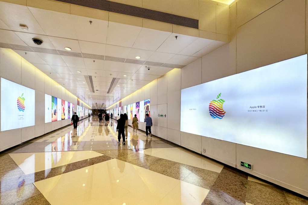 Shenzhen’s second Apple Store, located at upscale shopping centre The MixC in the city’s Luohu district, will open on April 28, 2023. Photo: Weibo