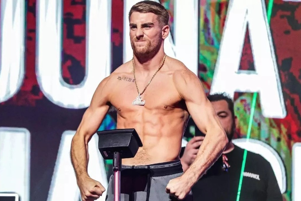 Jonathan Haggerty weighs in for his fight with Vladimir Kuzmin at ONE Fight Night 4. Photo: ONE Championship.