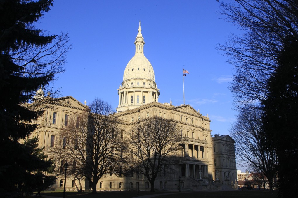 The Michigan State Capitol in Lansing.  A Michigan Senate committee gave final legislative approval on Thursday to allocate US$175 million in state funds to a factory planned by Chinese battery manufacturer Gotion in northern Michigan. Photo: AP
