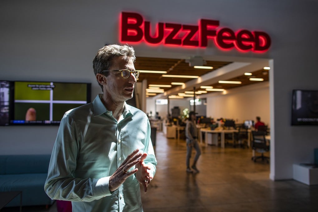 BuzzFeed CEO Jonah Peretti is seen in Los Angeles in April 2019. Photo: TNS