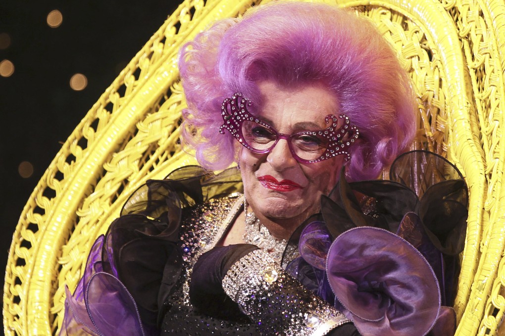 Australian actor Barry Humphries, dressed as Dame Edna Everage, has died in Sydney, Australia. Photo: AP