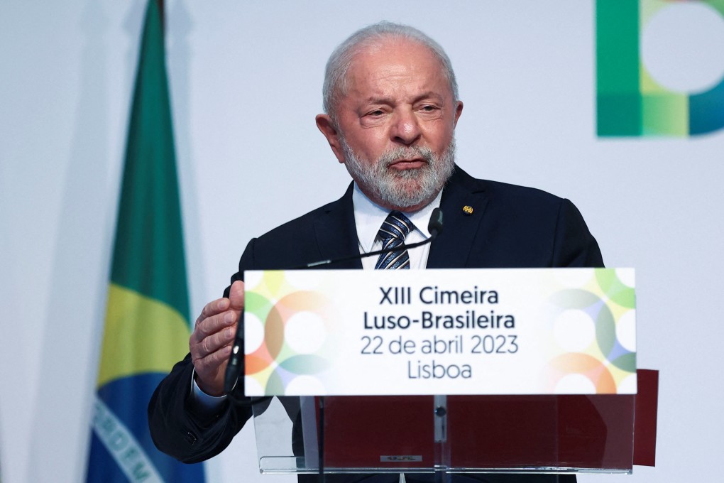 Brazil’s President Luiz Inacio Lula da Silva during the Portugal-Brazil Summit at Belem Cultural Centre in Lisbon, Portugal on Saturday. Photo: Reuters