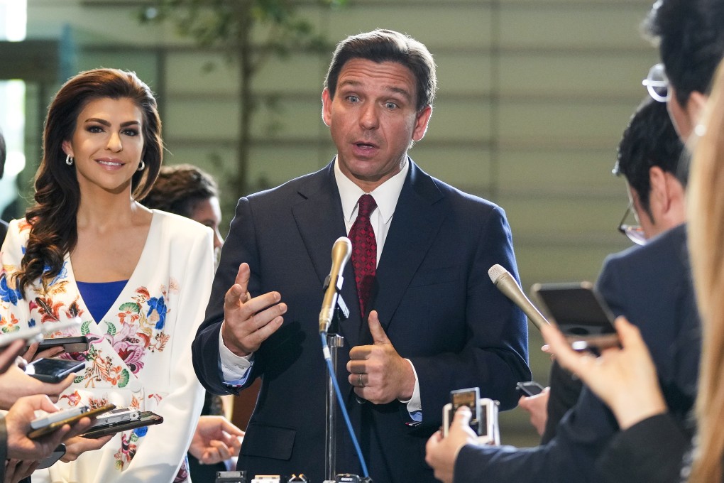 Ron DeSantis kicked off an international tour in Tokyo on Monday that’s seen as a bid to burnish his diplomatic and security credentials ahead of a 2024 presidential run. Photo: EPA-EFE