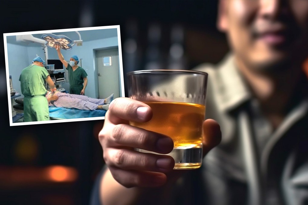 Liu says alcohol nearly destroyed his relationships with his parents, friends and girlfriend before he tried the new implant. Photo: SCMP composite/Weibo