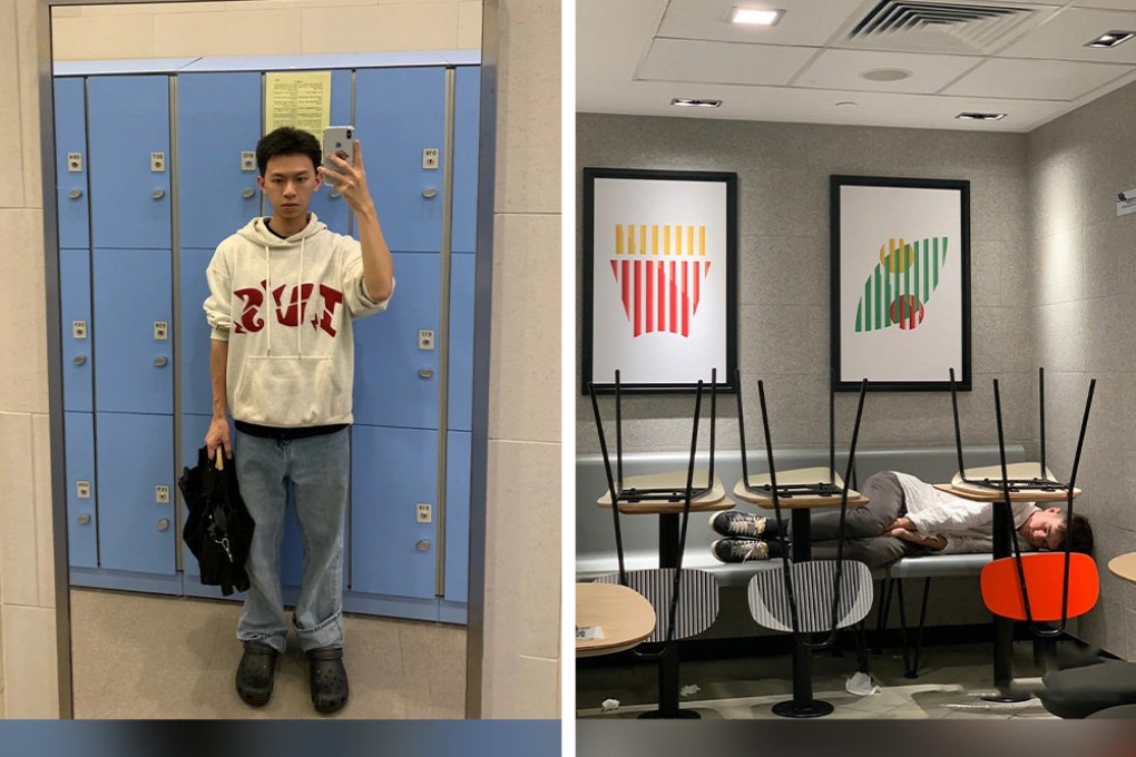 A mainland Chinese blogger has sparked a lively discussion online after he travelled to Hong Kong to experience life as a “homeless” person. Photo: SCMP composite/Xiaohongshu