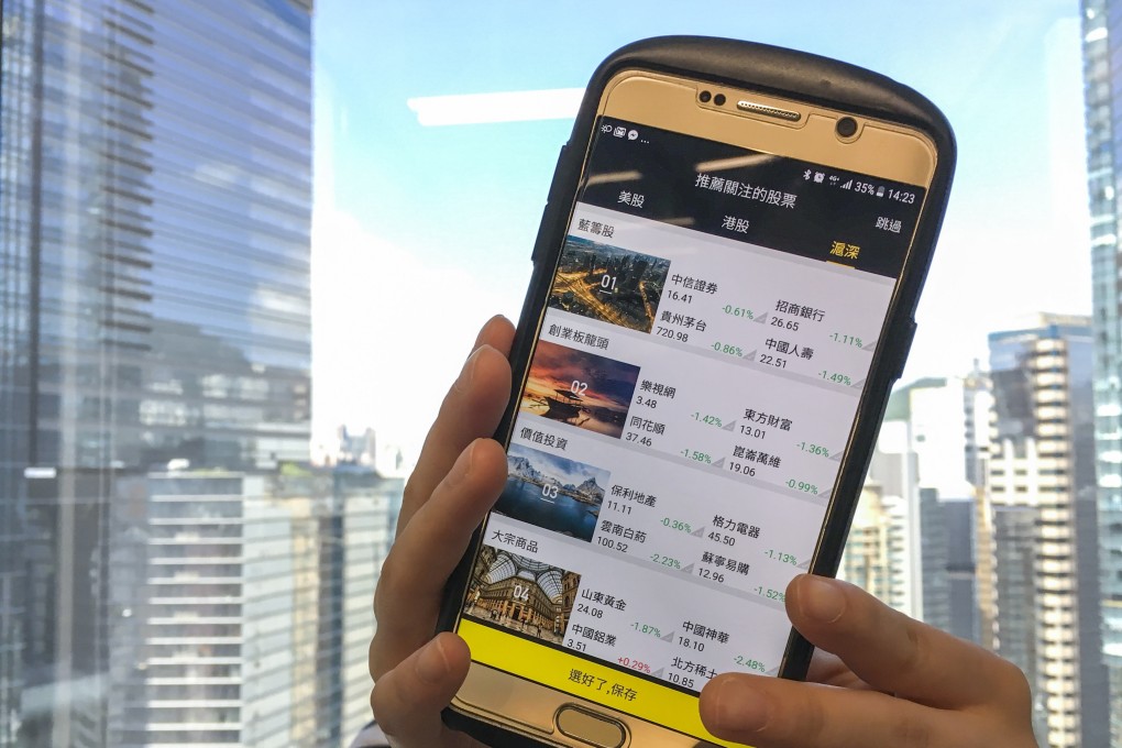 A screenshot of Tiger Brokers’ mobile app for stock trading. Photo: Handout