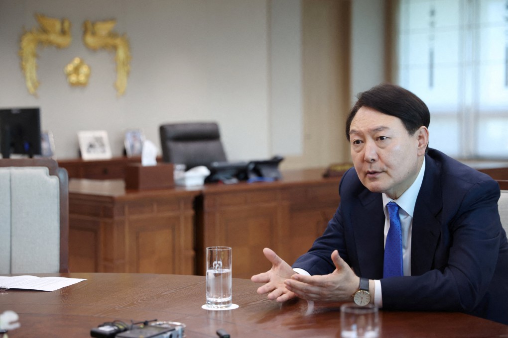 South Korean President Yoon Suk-yeol’s comments comparing Taiwan to the North Korean issue have sparked a diplomatic row with Beijing. Photo: Reuters