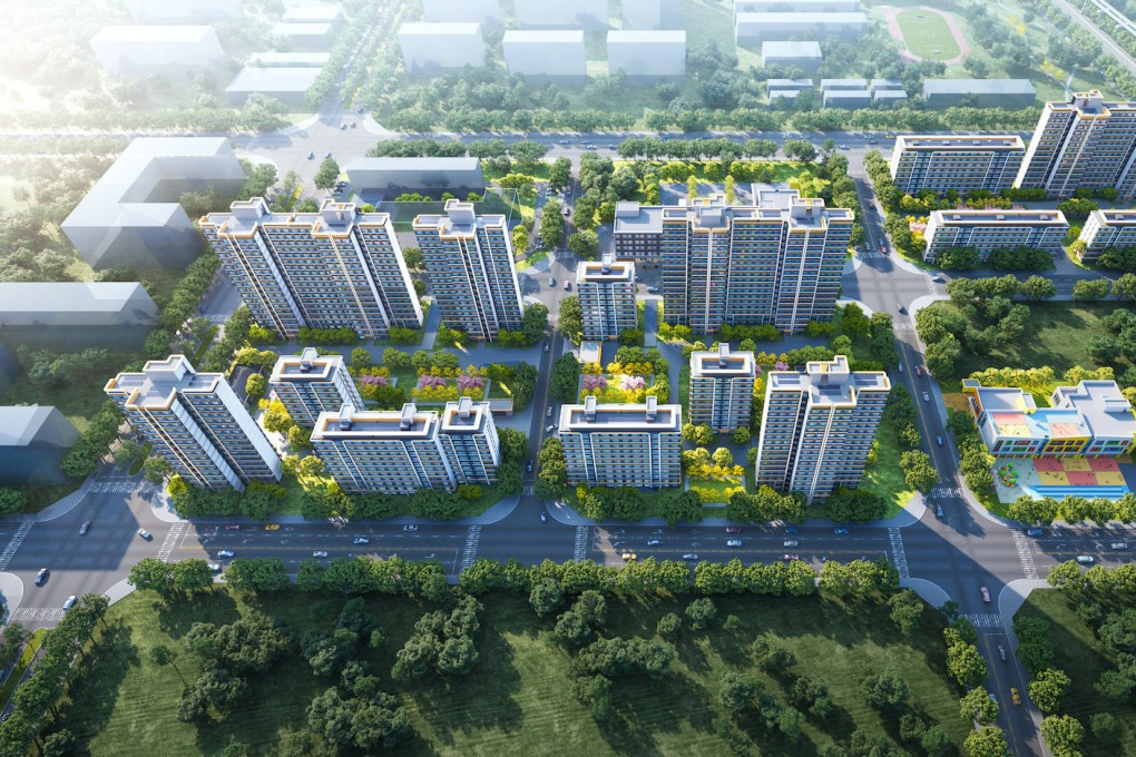An artist’s illustration of Yuexiu Property’s Xingyue apartment project in Huilongguang of Beijing’s Changping district