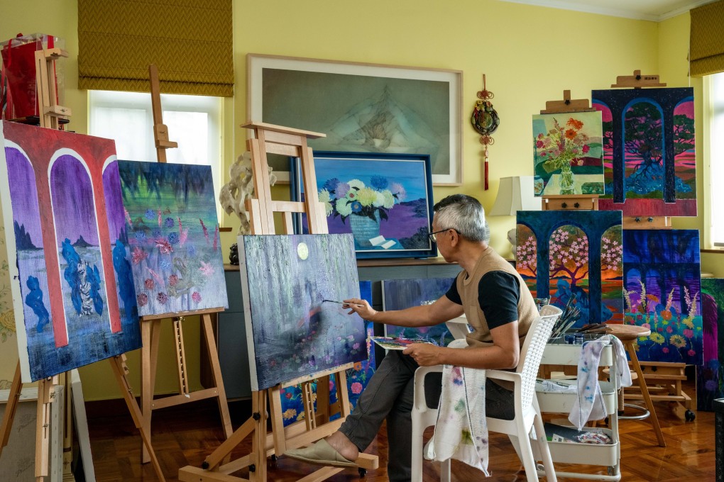 William Lim in the Hong Kong’s Mid-Levels apartment where he has spent most of his life, first growing up with his parents, later with his wife, Lavina, and their children. Photo: Eugene Chan