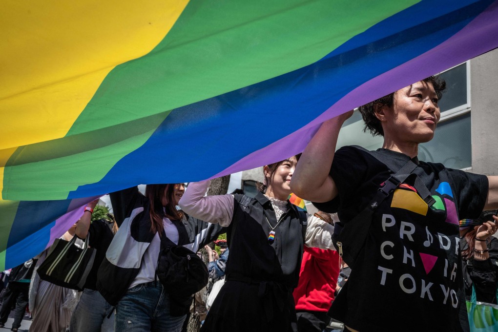 People attend the Tokyo Rainbow Pride Parade in Tokyo on April 23, to show support for members of the LGBT community. Photo: AFP