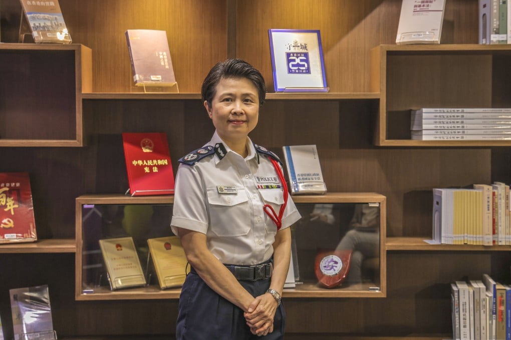 Edwina Lau, deputy police commissioner overseeing national security, was appointed to her role on July 3, 2020, and Friday will be her last day in office. Photo: Jelly Tse
