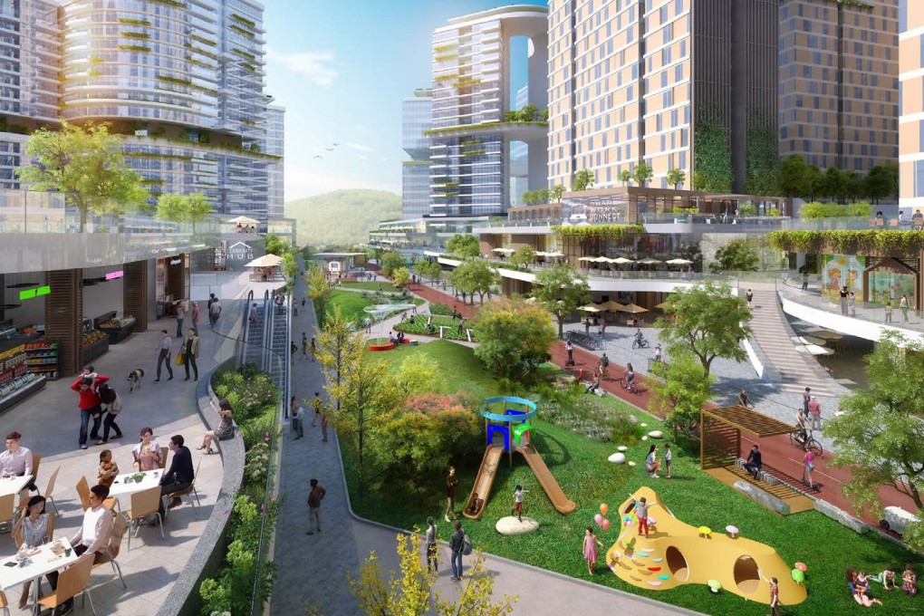 An artist’s impression of the Lantau Tomorrow Vision project. Photo: Legco