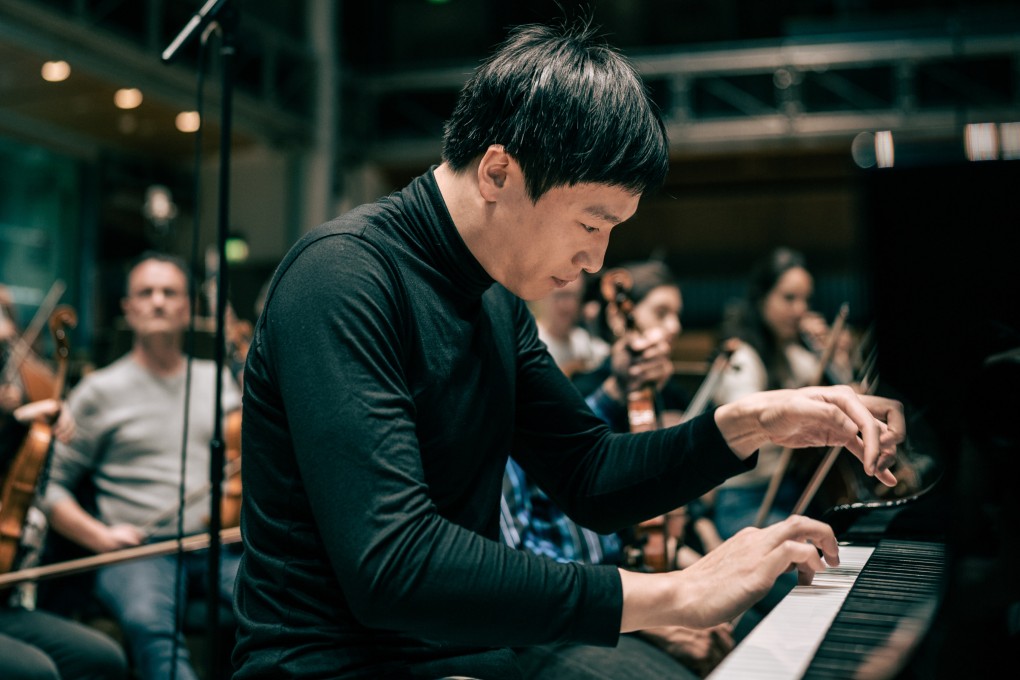 Chiyan Wong records his album “Swing!” with the London Symphony Orchestra, featuring jazz-influenced works by two classical music composers. Hong Kong-born, Berlin-based Wong took jazz piano lessons during the pandemic. The album is being released by  Apple. Photo: Matthew Johnson