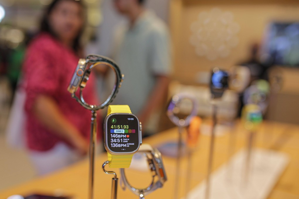 Apple leans into health and wellness apps, with planned AI-powered health coaching, a mood tracker and blood monitors for its Watch (above) and other devices. Photo: Dhiraj Singh/ Bloomberg