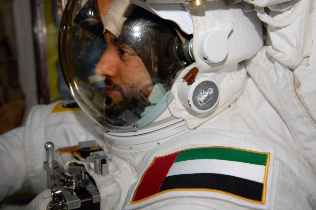 “Wearing the spacesuit and proudly bearing the UAE flag on my arm, I will soon be undertaking the Arab world’s first spacewalk.” Photo: Twitter@Astro_Alneyadi