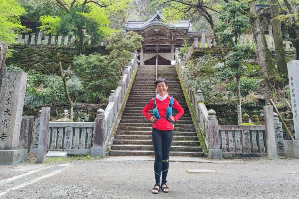 Catherine Sun during her 1,200km Shikoku 88 Temple Pilgrimage. Photo: Handout