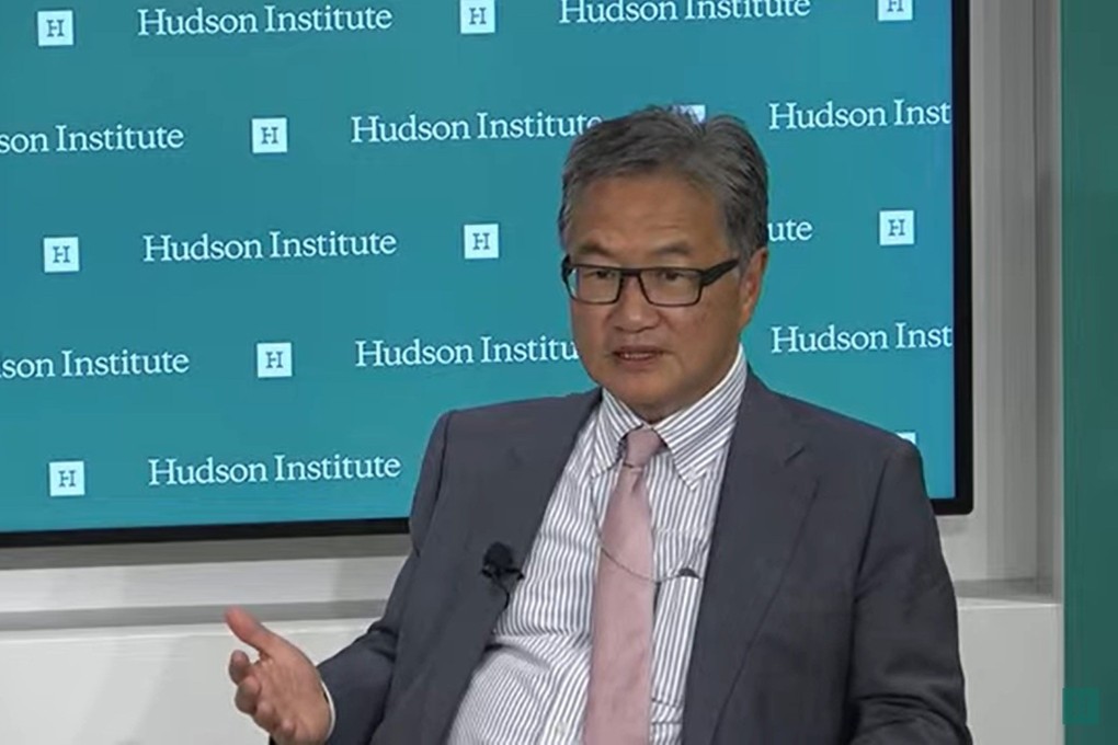 Joseph Yun, a US special presidential envoy for the Pacific islands, speaks at the Hudson Institute in Washington on Friday.