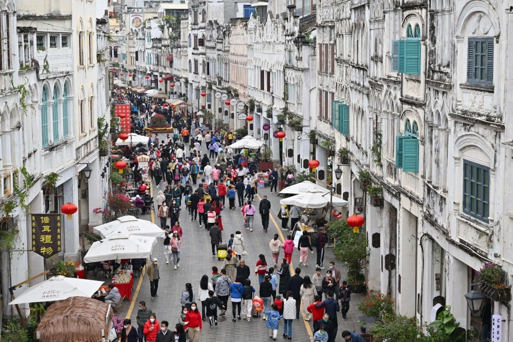 The Qilou ancient street in Haikou, in China’s southern Hainan province. Photo: Xinhua