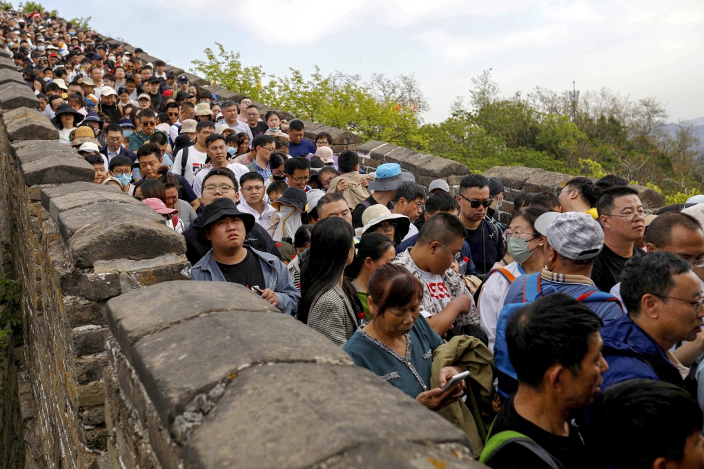 Huge crowds have flocked to China’s most popular tourism destinations during the country’s five-day national holiday. Photo: Reuters