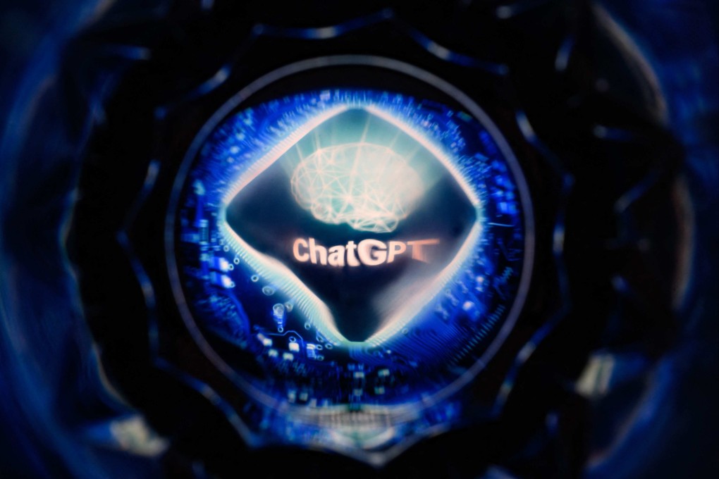 This picture taken on April 26, 2023 shows a screen displaying the logo of ChatGPT, the conversational AI software app developed by OpenAI. Photo: AFP