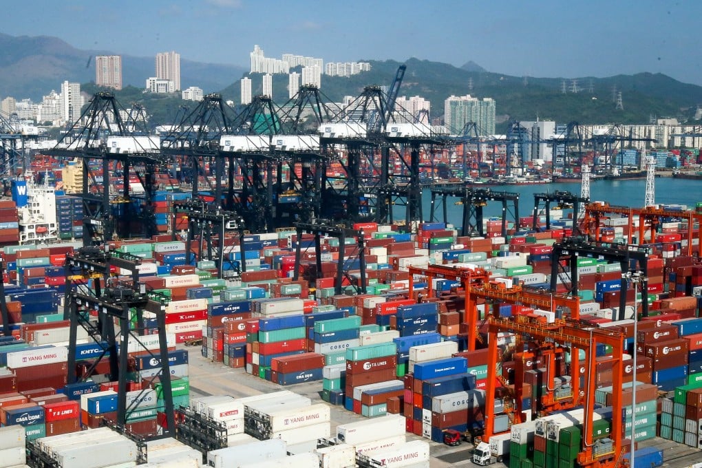 Part of the dock complex at Kwai Tsing, where a man died on Wednesday night after he was run over by a crane. Photo: David Wong