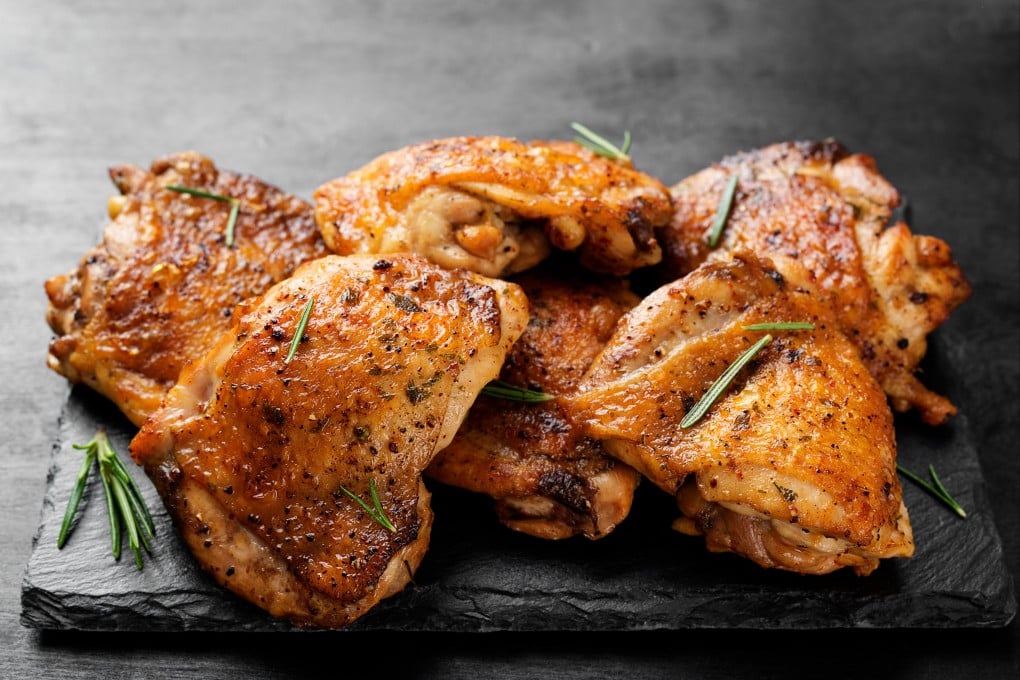 A plate of grilled chicken with crispy skin – the kind columnist Andrew Sun likes, as opposed to the rubbery kind in soups and Hainan chicken. Photo: Shutterstock