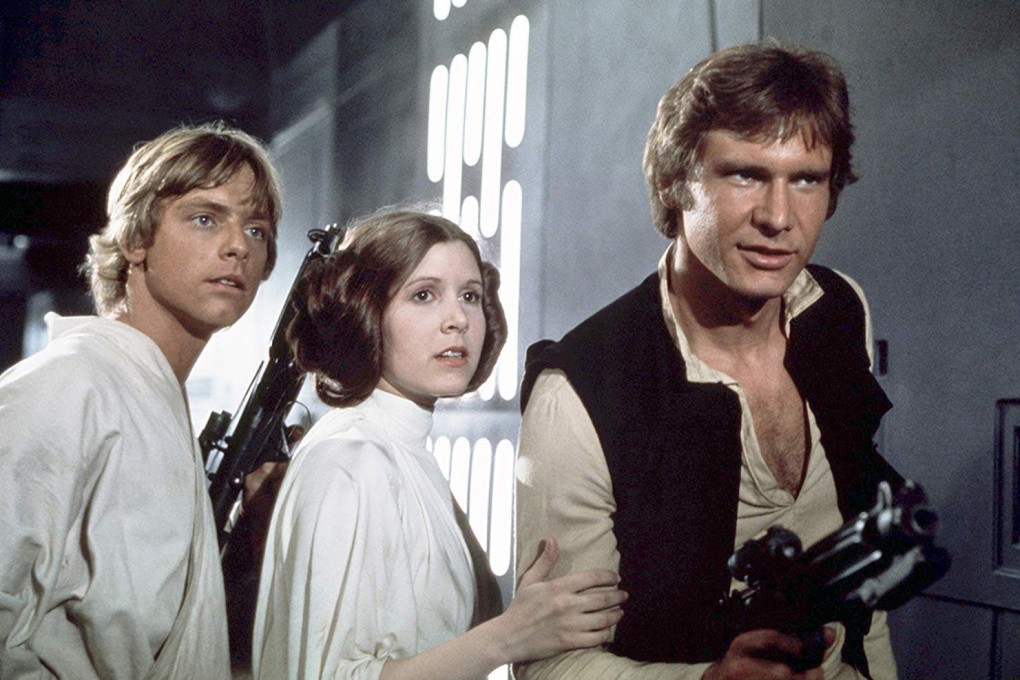 (From left) Mark Hamill, Carrie Fisher and Harrison Ford in Star Wars (1977). May 4 is Star Wars Day. Photo: 20th Century Fox films
