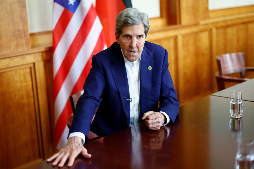 US climate envoy John Kerry reportedly spoke with China’s representative at the Petersberg Climate Dialogue in Berlin this week and held virtual talks with his Chinese counterpart Xie Zhenhua “a week or two ago”. Photo: Reuters