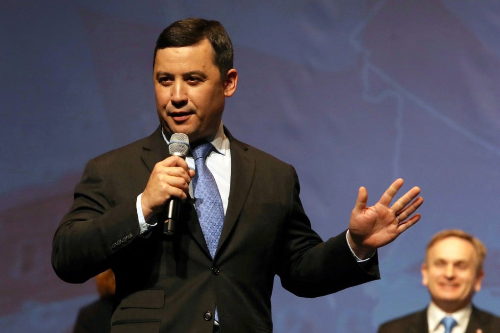 Canadian politician Michael Chong speaks at the Conservative Party of Canada’s final televised debate in Toronto, Ontario in April 2017. Photo: Reuters