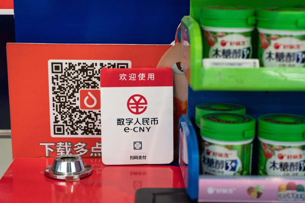 Hong Kong became the first offshore centre to test e-CNY usage in late 2021.Photo: Bloomberg