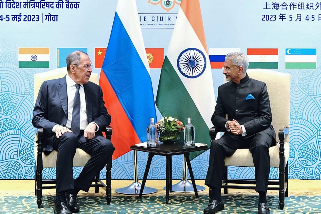 India’s Foreign Minister Subrahmanyam Jaishankar speaking with his Russian counterpart Sergey Lavrov. Photo: AFP