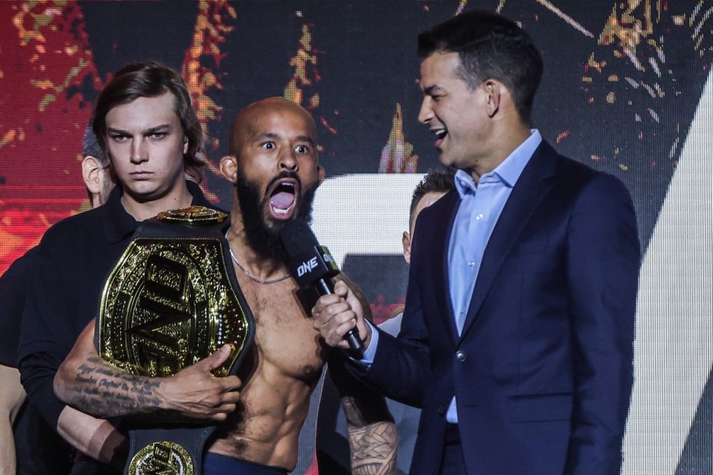Demetrious Johnson at the ONE Fight Night 10 face offs in Denver. Photos: ONE Championship