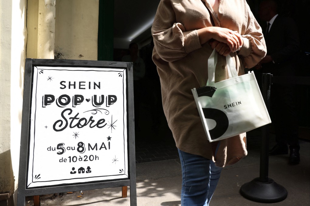 A pop-up store for fast-fashion retailer Shein in Paris, France, May 5, 2023. Photo: Reuters