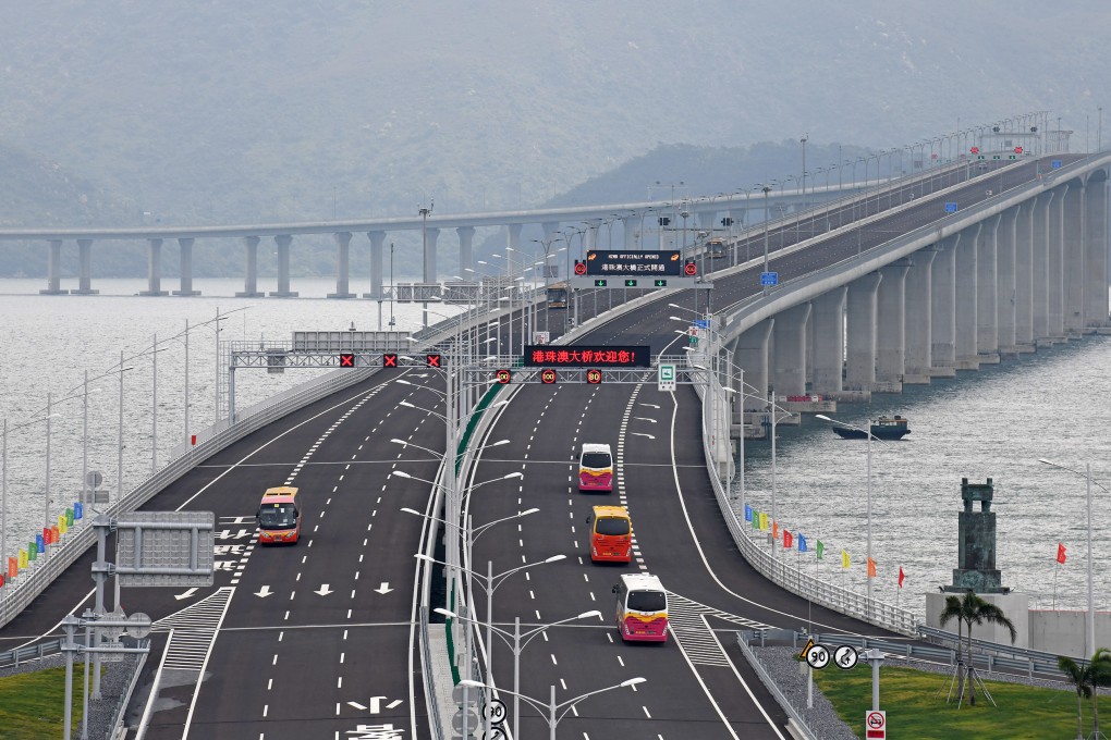 A flood of permit applications is expected ahead of July 1 when drivers will be allowed to cross the Hong Kong-Zhuhai-Macau Bridge. Photo: Xinhua