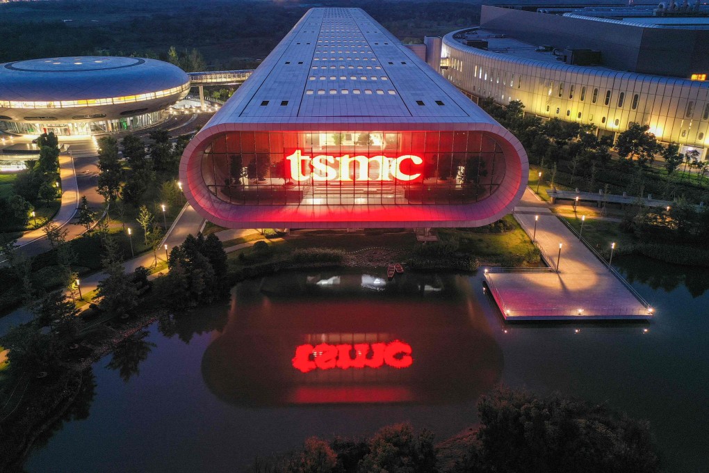An aerial photo of Taiwan Semiconductor Manufacturing Co’s factory in Nanjing on August 10, 2022. Photo: AFP