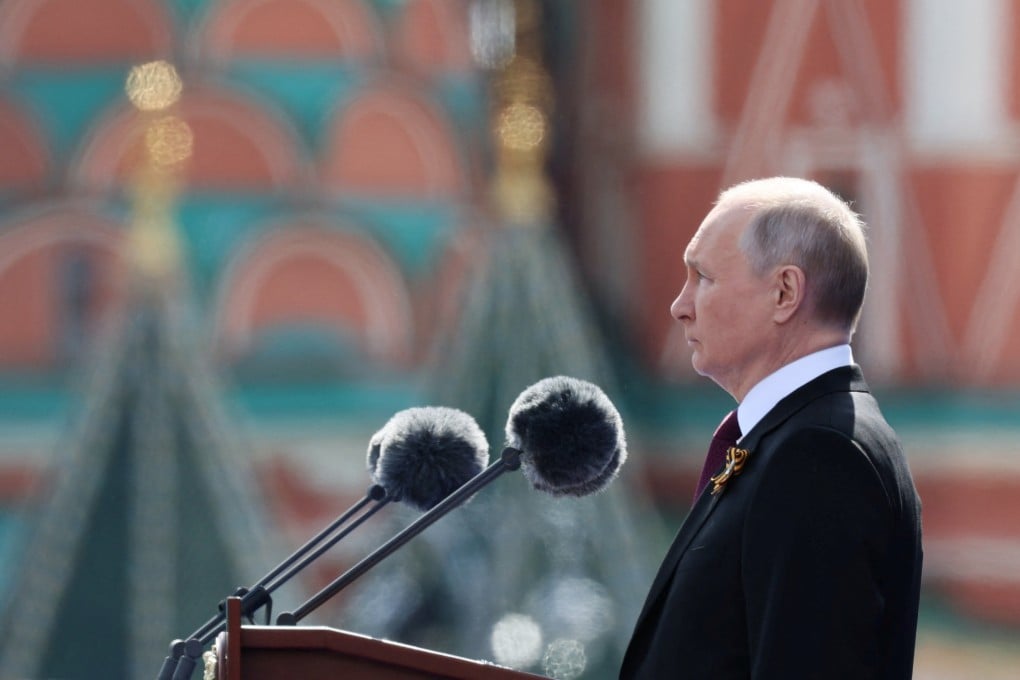 Russian President Vladimir Putin delivering his speech in Moscow. Photo: Sputnik via Reuters