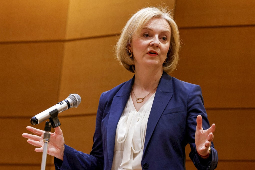 Former British prime minister Liz Truss is expected to arrive in Taiwan on Tuesday for a five-day visit. Photo: Reuters