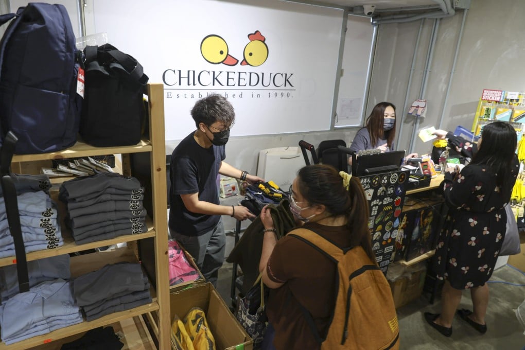 Customers at the Chickeeduck store in Causeway Bay. Photo: Yik Yeung-man