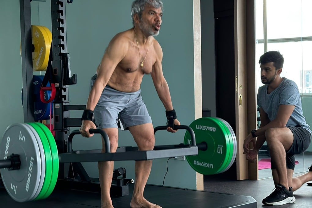Venkatesh Prabhu started started weight training in 2007 and running a year later. He is proof that old age should not keep people from finding their way to fitness.
Photo: Venkatesh Prabhu
