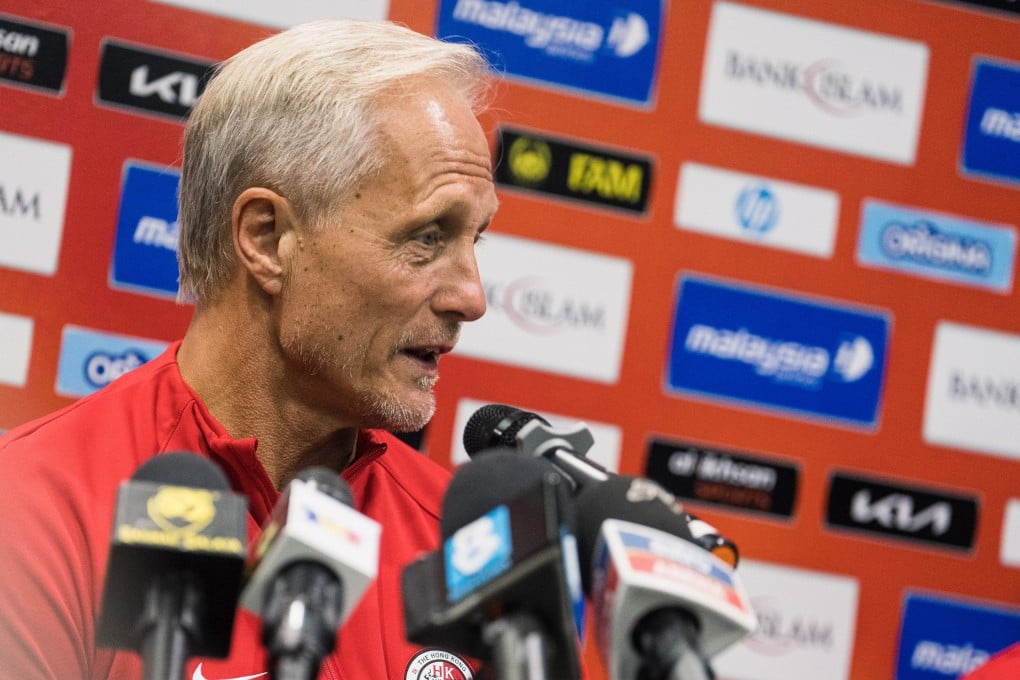 Hong Kong head coach Jorn Andersen. Photo: HKFA