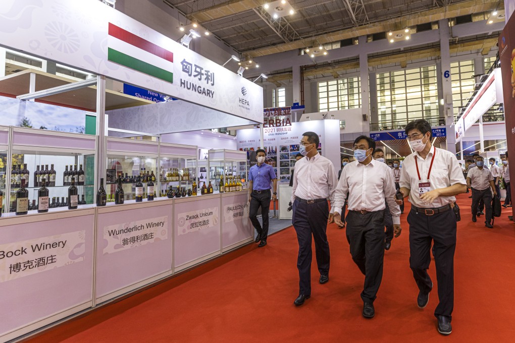 A Hungarian wine booth at the expo in 2021. Photo: EPA-EFE