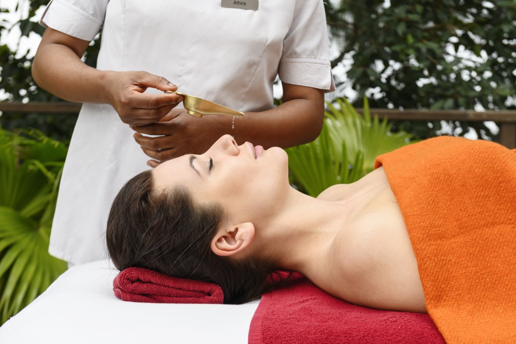A healthy meditation and yoga teacher who hadn’t slept properly for five years visited a specialist of Ayurvedic panchakarma (detox and purifying therapy, above).
Photo: Ananda in the Himalayas