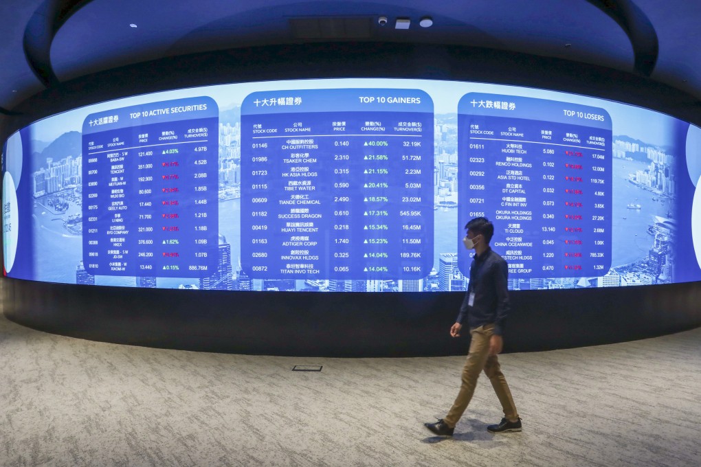 The compiler of Hong Kong stock exchange’s benchmark Hang Seng Index added four companies in its latest quarterly review. Photo: Jonathan Wong