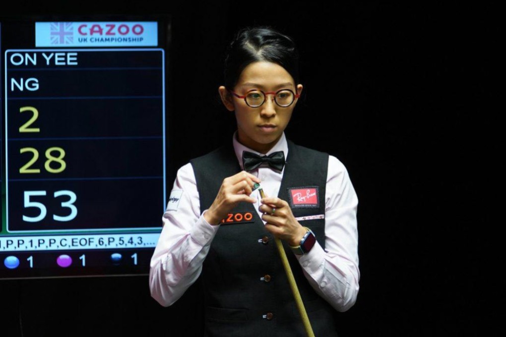 Ng On-yee in action. Photo: World Women’s Snooker